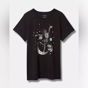 Torrid Wish Skull Classic Fit Cotton Crew Neck Tee – Size 1 / 1X / 14-16